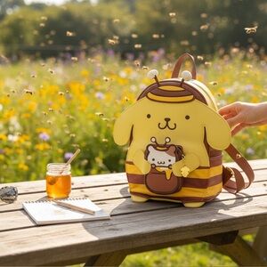 Her Universe Sanrio PomPomPurin mini backpack and muffin honey bee